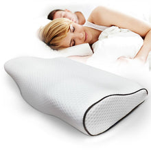 Load image into Gallery viewer, Memory Foam Pillow Bedding Sleeping Travel Protect Neck Slow Rebound Pressure Fiber Orthopedic Massager For Cervical Health Care
