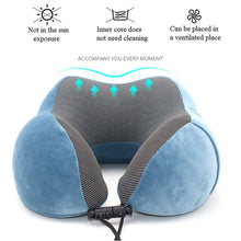 Load image into Gallery viewer, U-Shape Travel Pillow for Airplane Foam Neck Pillow Travel Accessories bed linings Comfortable Pillows for Sleep Home Textile

